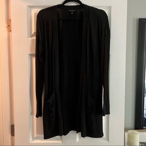 Long, thin black Banana Republic cardigan